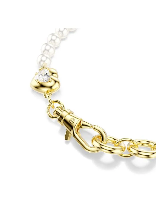 SWAROVSKI  Idyllia White Crystal Gold Tone Plated Bracelet for Women | Best Price UAE